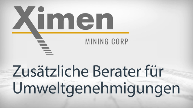 Ximen Mining baut sein technisches Team weiter mit externen Beratern aus