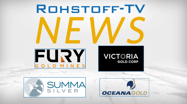 Bergbau-Nachrichten mit OceanaGold, Victoria Gold, Summa Silver und Fury Gold Mines