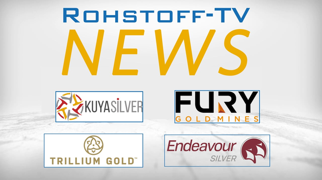 Mining Newsflash mit Endeavour Silver, Fury Gold Mines, Kuya Silver und Trillium Gold Mines