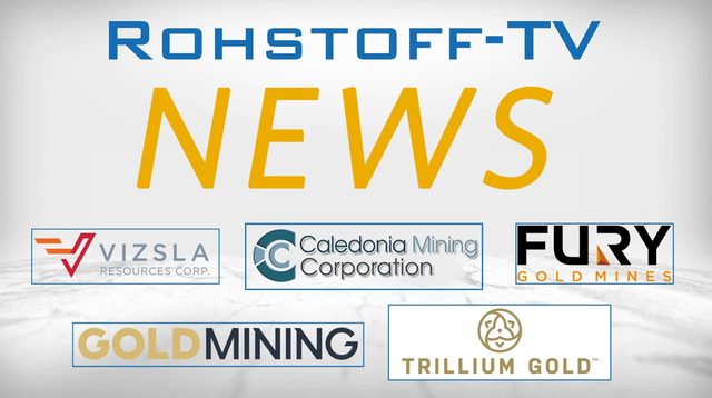 Newsflash mit Trillium Gold, Vizsla Resources, GoldMining, Auryn Resources und Caledonia Mining